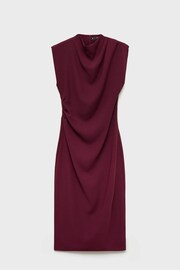 Mango Burgundy High Neck Dress - Image 5 of 6