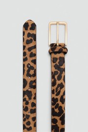 Mango Brown Leopard-print leather belt - Image 2 of 3