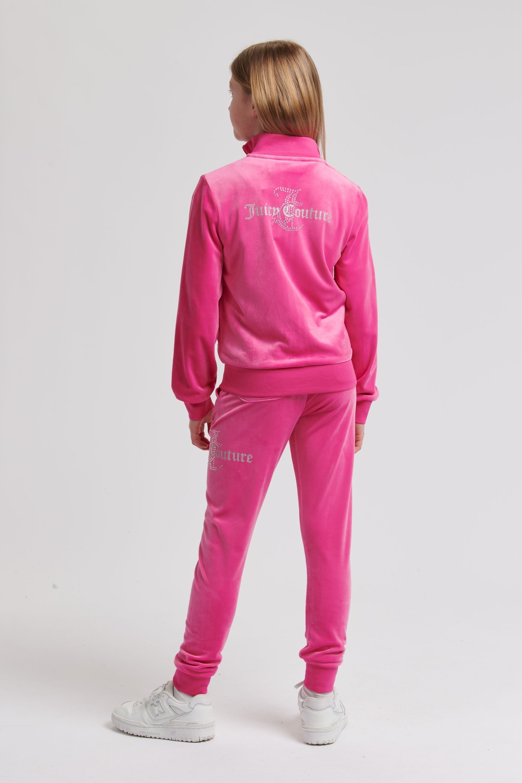 Buy Juicy Couture Pink Girls Diamante Hoodie Slim Tracksuit Set from the Next UK online shop