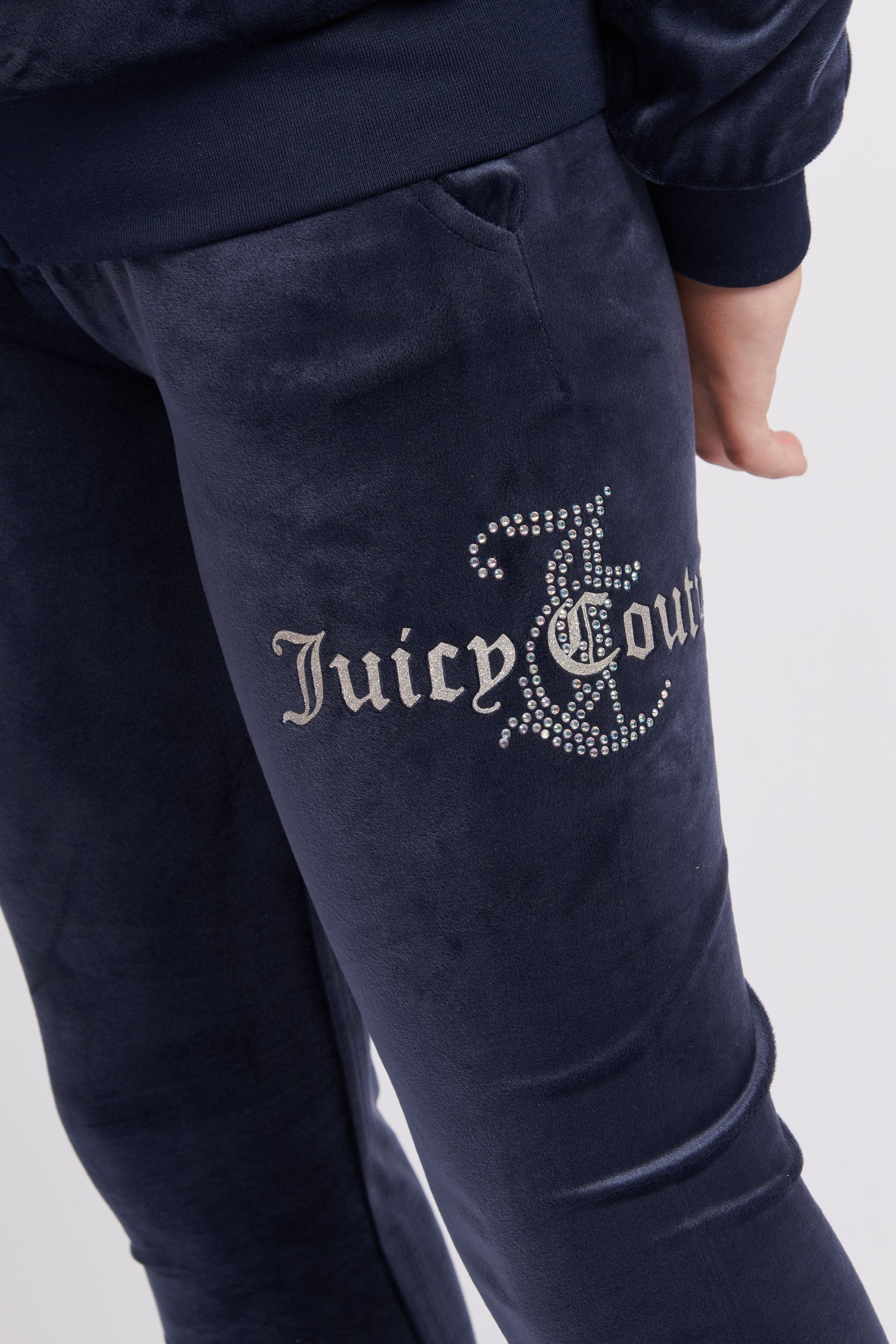 Buy Juicy Couture Blue Girls Diamante Hoodie Slim Tracksuit Set from Next United Arab Emirates