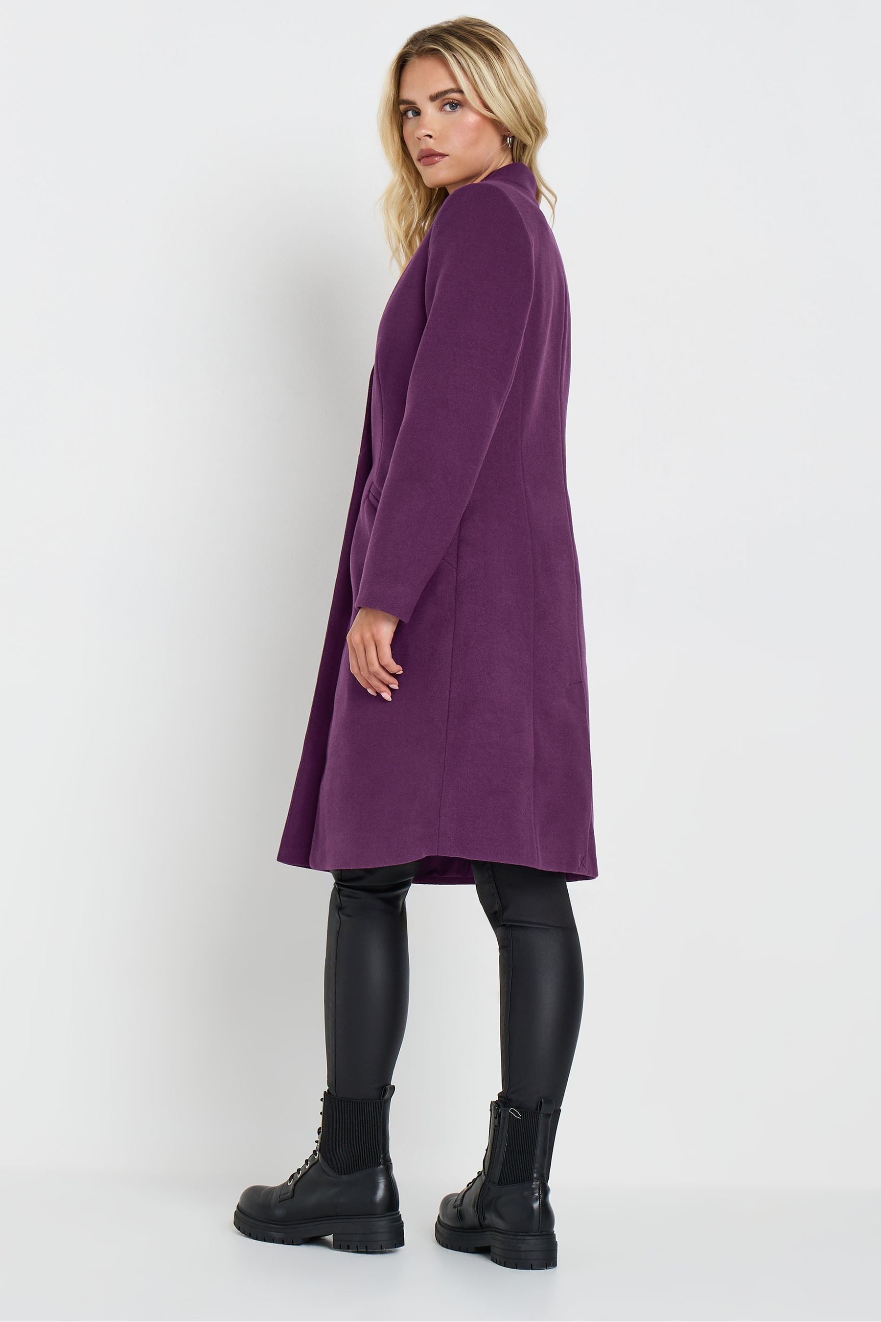 Buy M Co Purple Petite City Coat from the Next UK online shop