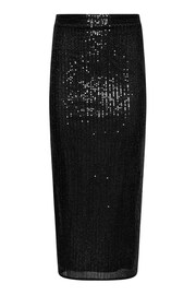 PixieGirl Petite Black Sequin Maxi Skirt - Image 5 of 5