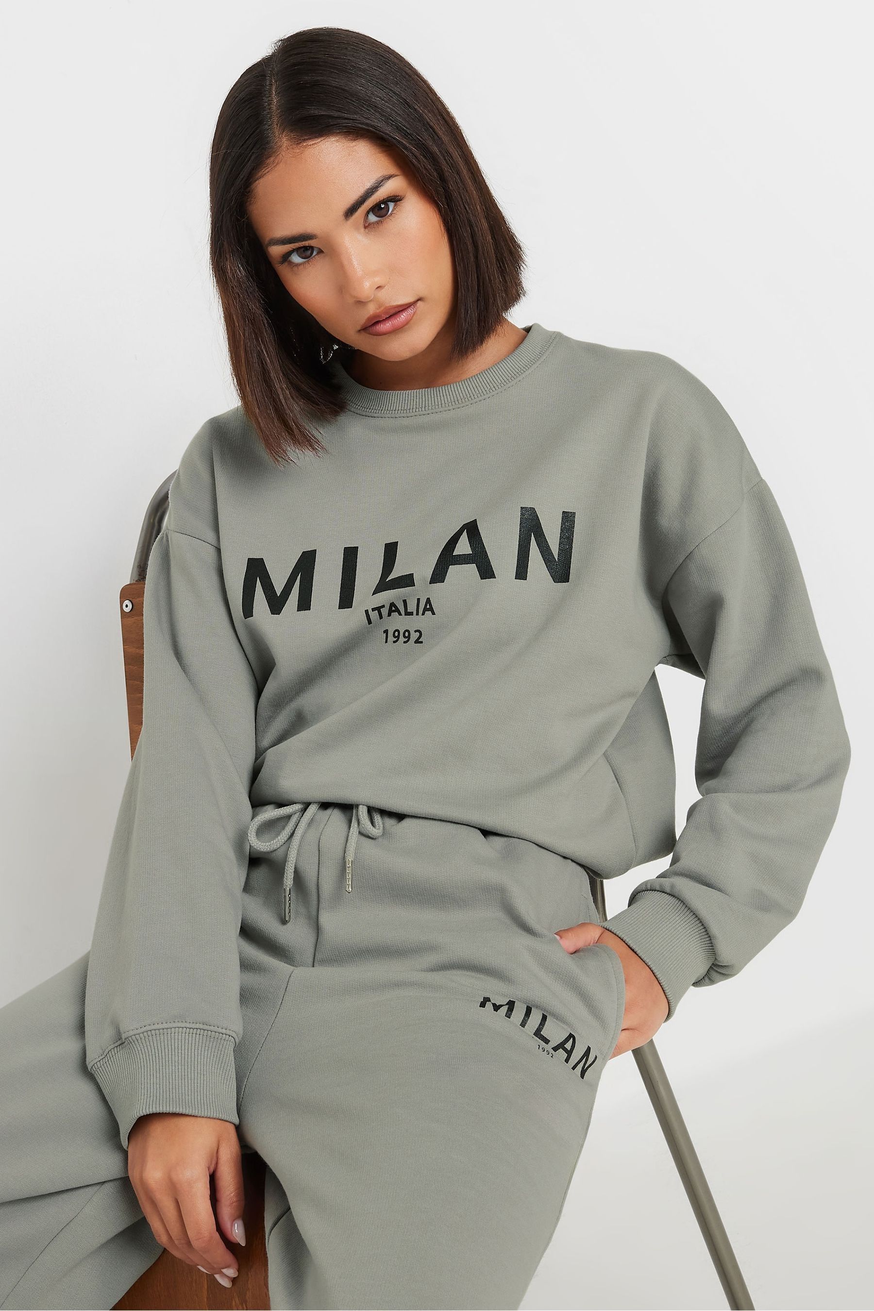 Buy PixieGirl Petite Grey Milan Sweatshirt from the Next UK online shop