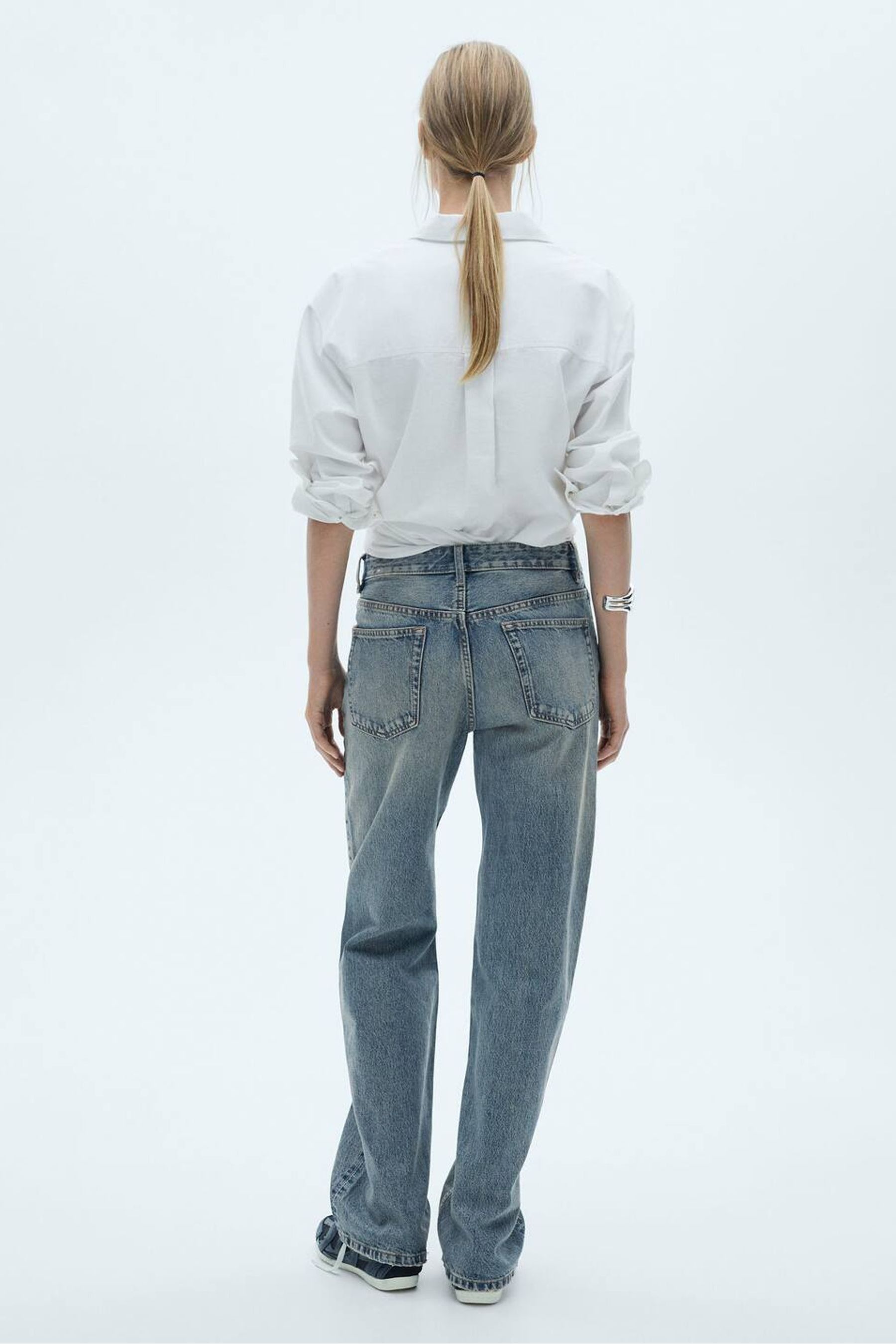 Straight jeans mango discount