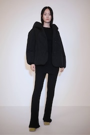 Mango Black Hooded Quilted Puffer Coat - Image 1 of 7