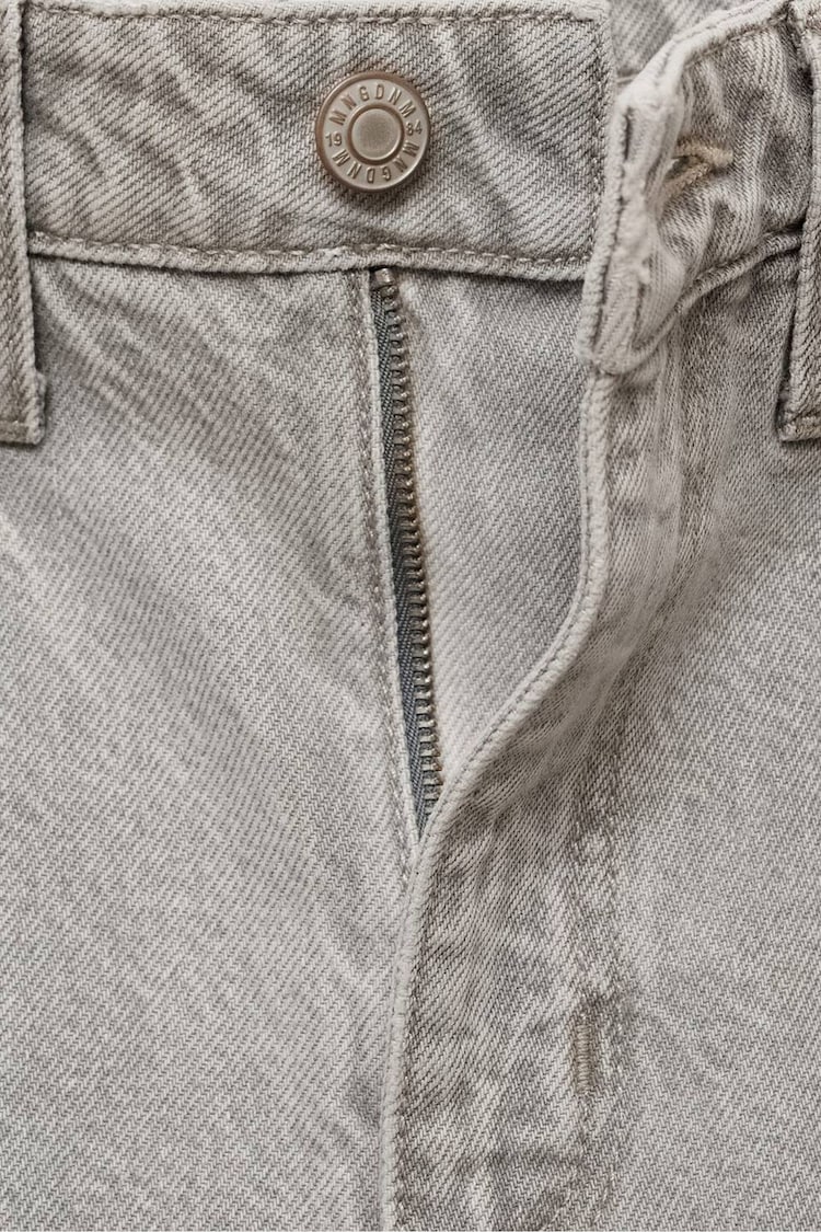 Mango Grey Barrell Leg 100% Cotton Jeans - Image 7 of 7