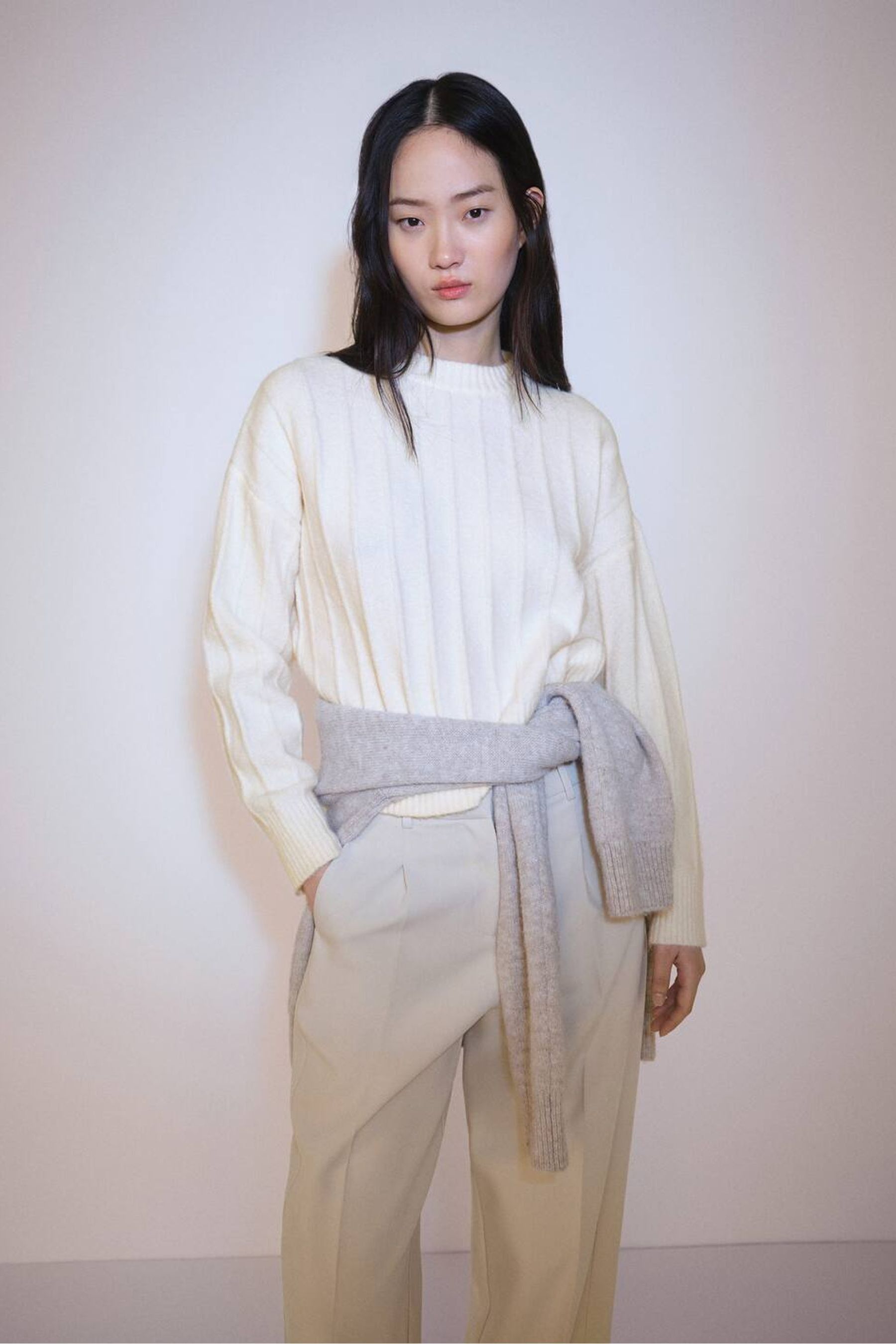 Mango cream jumper online