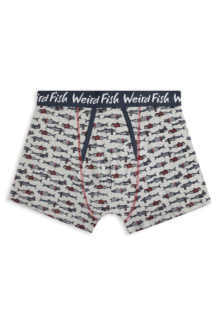 Weird Fish Grey Ashridge Boxer Shorts 3 Pack - Image 2 of 4