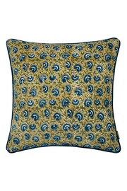 Paoletti Lemon or True Blue Seventy Three Chedworth Piped Cushion - Image 1 of 4