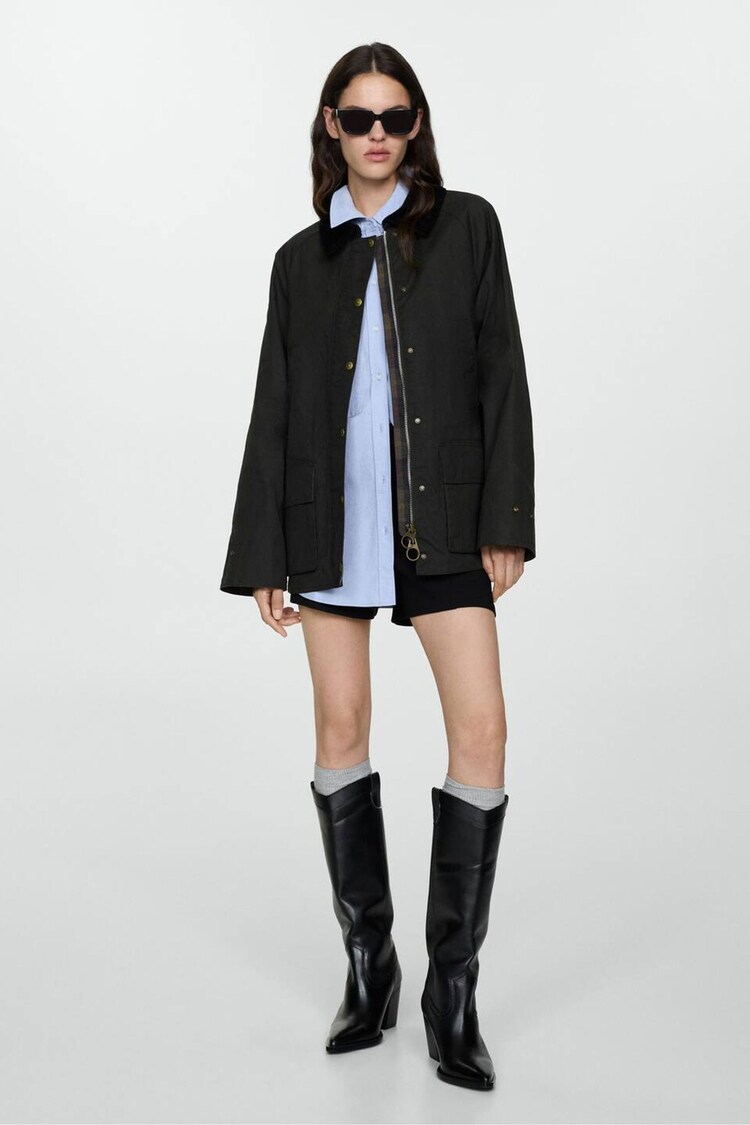 Mango Black Black Barn Jacket - Image 1 of 7