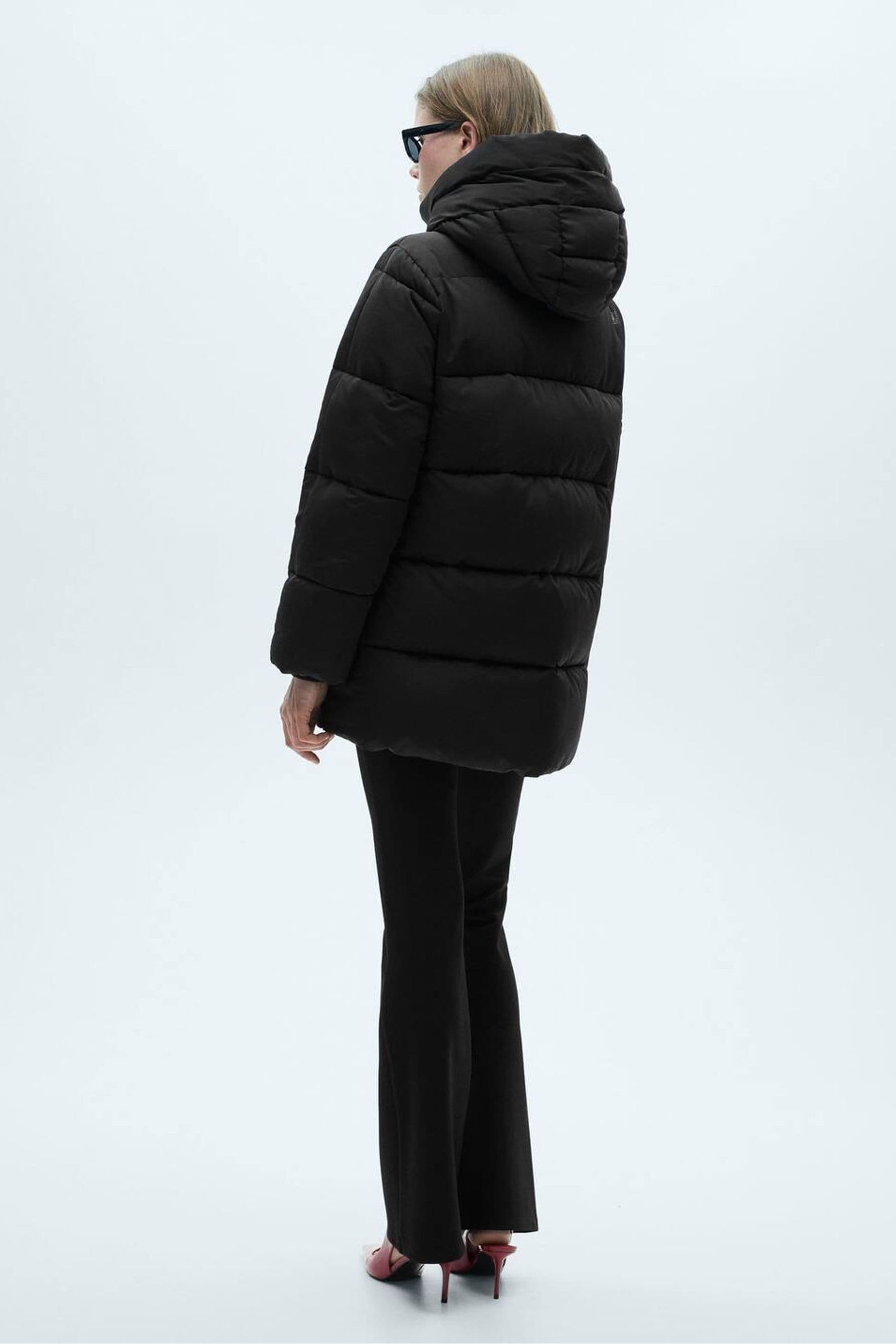 Mango black puffer coat cheap