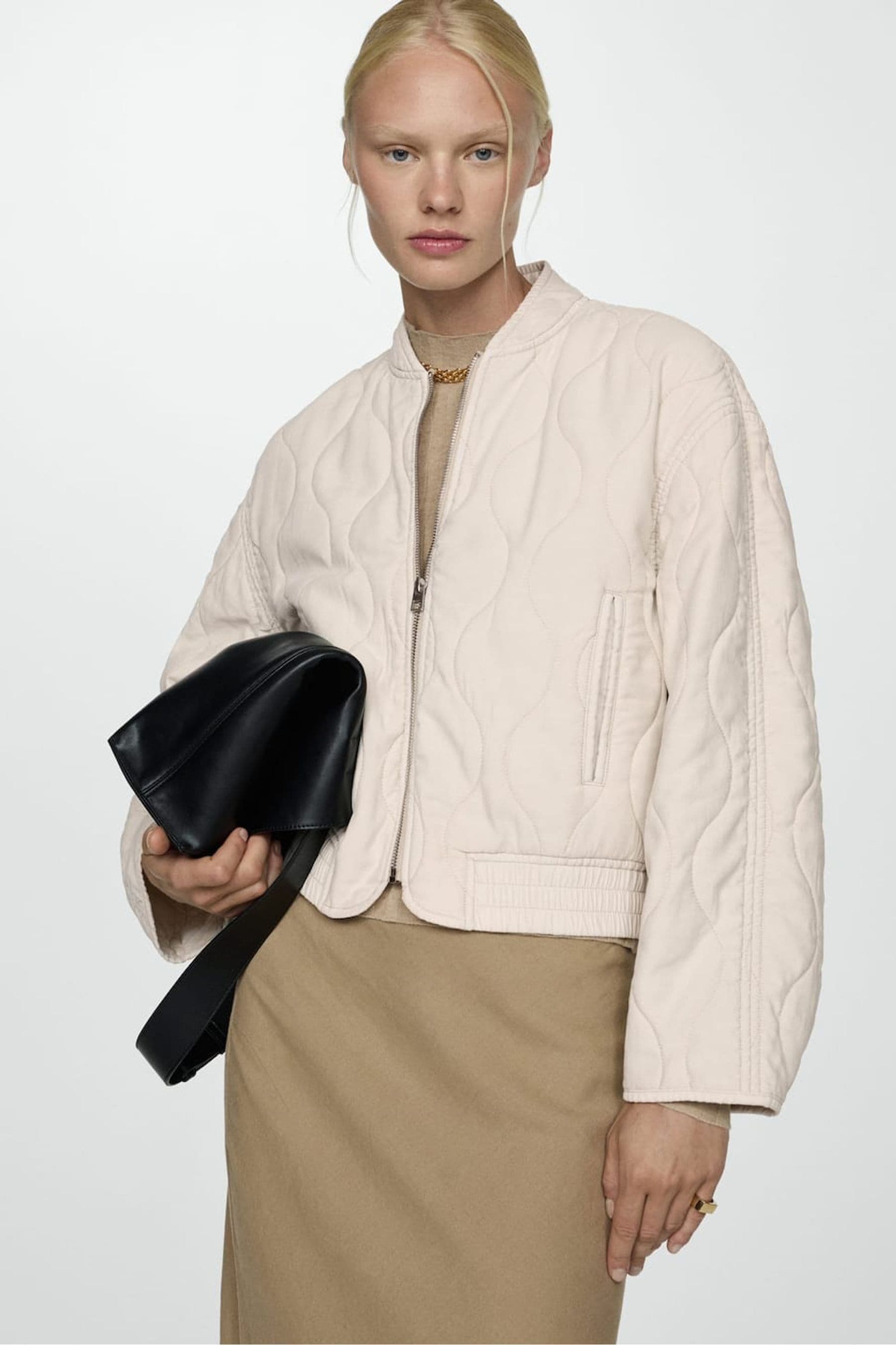 Mango cream jacket deals