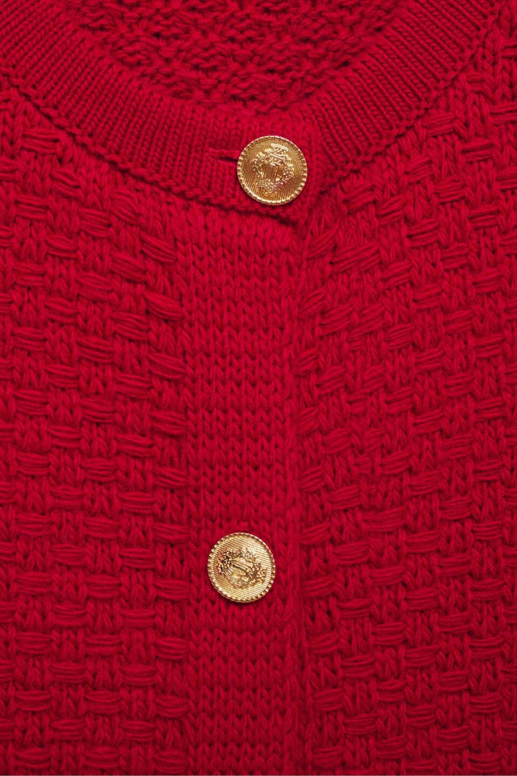 Red button up sweater outlet