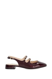 Dune London Red Haily Multi Strap Slingback Shoes - Image 2 of 5