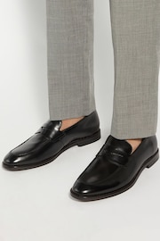 Dune London Black Surrey Suede Penny Loafers - Image 6 of 6