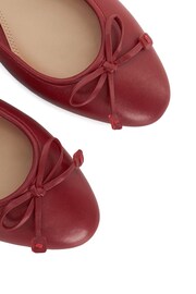 Dune London Red Admirably Low Heel Shoes - Image 6 of 6