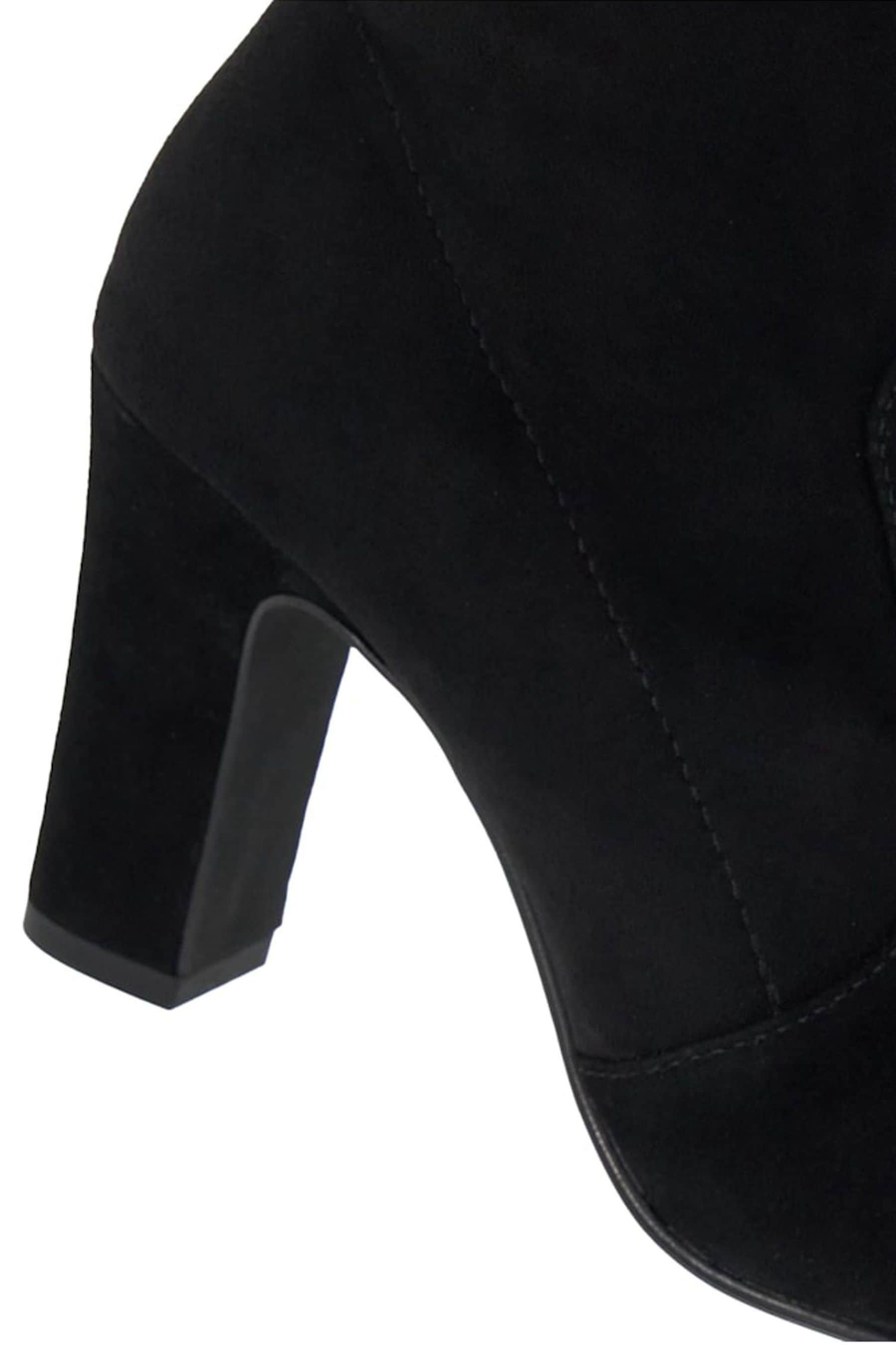 Buy Dune London Black Wide Fit Optilly Block Heel Sock Boots from Next Luxembourg