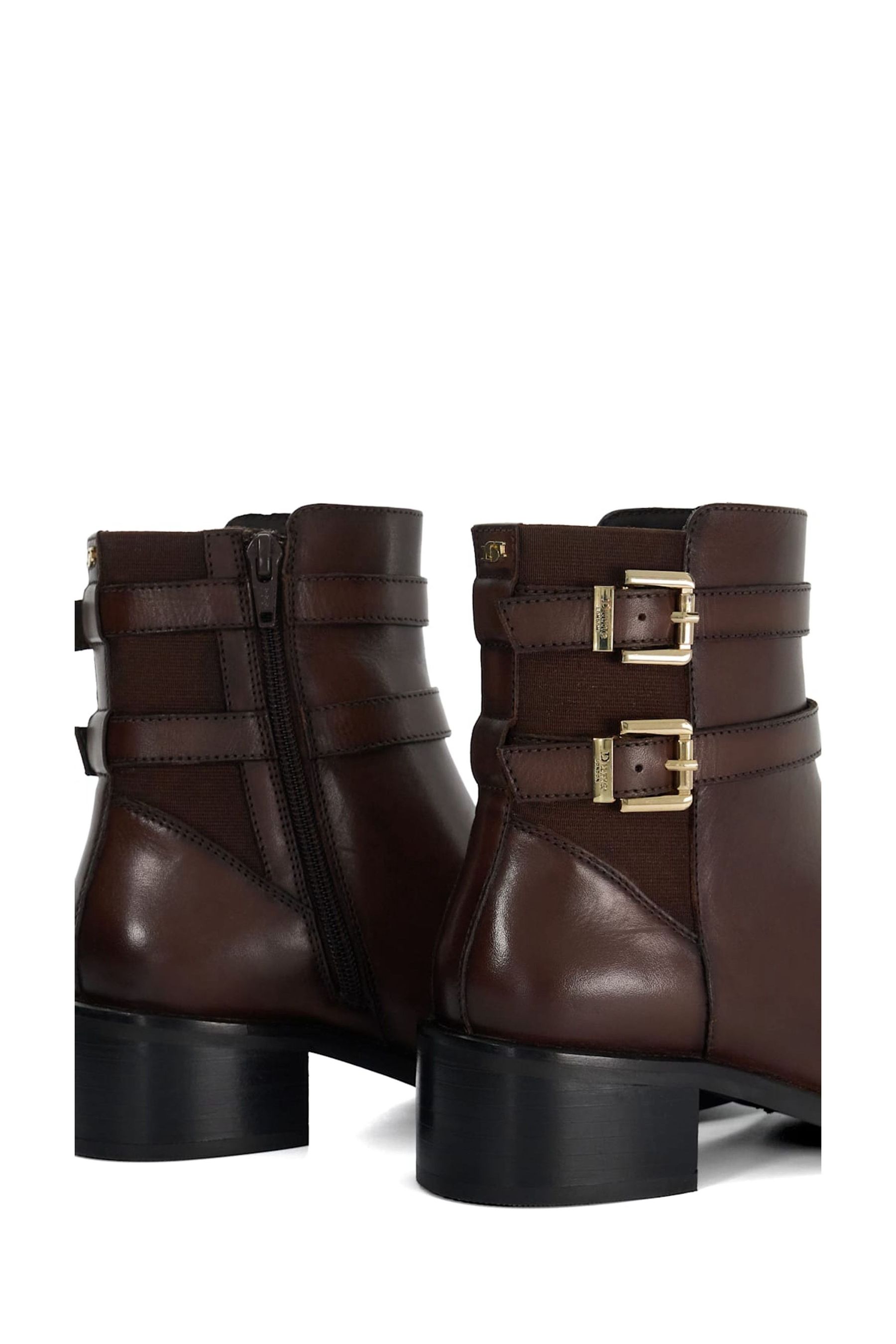 Dune brown boots clearance