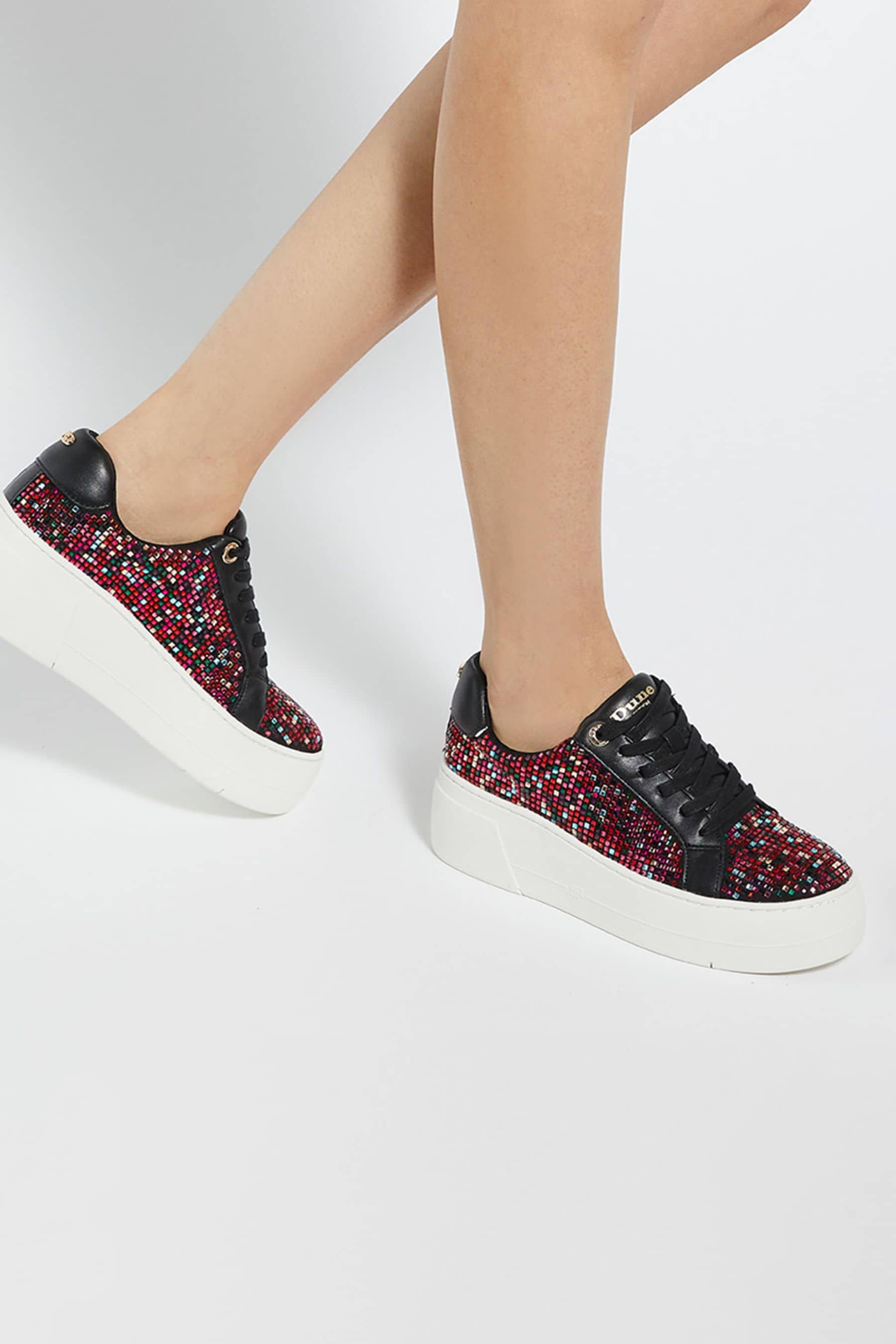Black dune trainers best sale