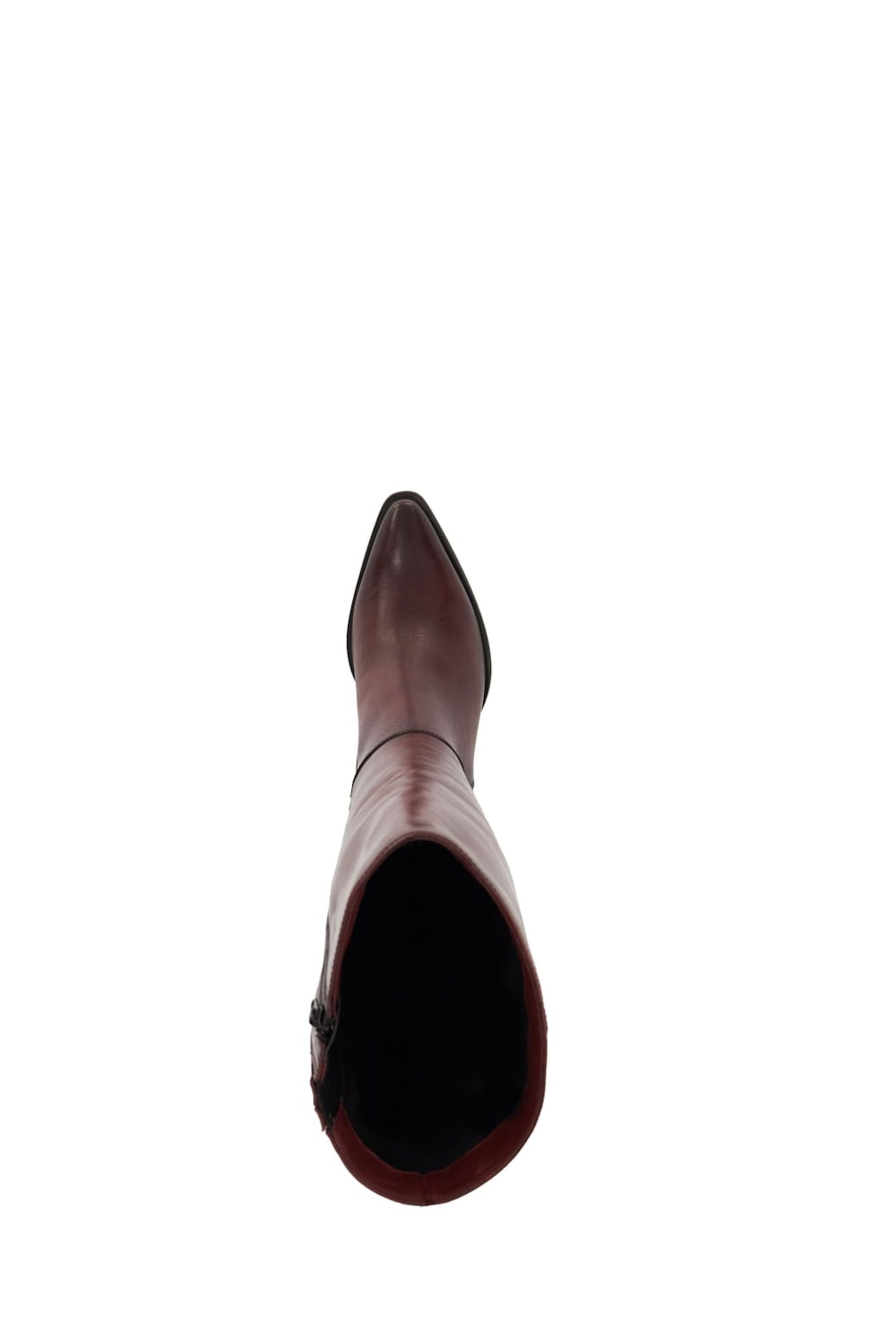 Buy Dune London Red Silahs Smart Western Knee High Boots from Next Canada