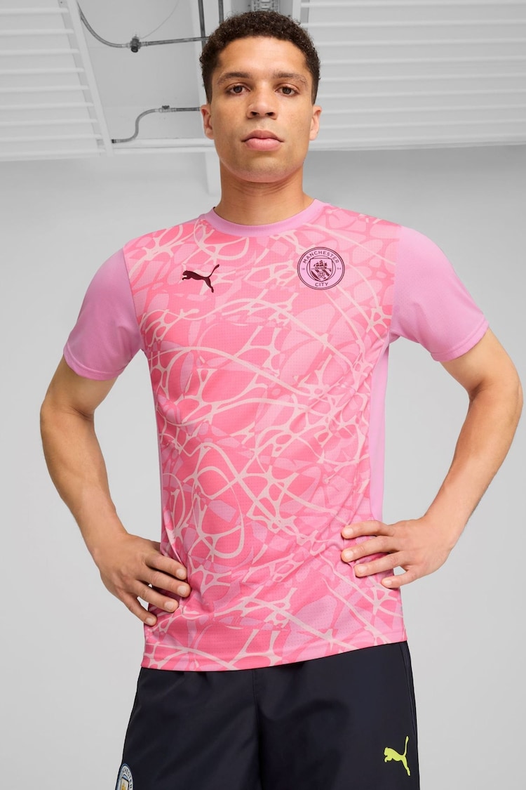 Puma Pink Manchester City Pre Match Top - Image 5 of 5