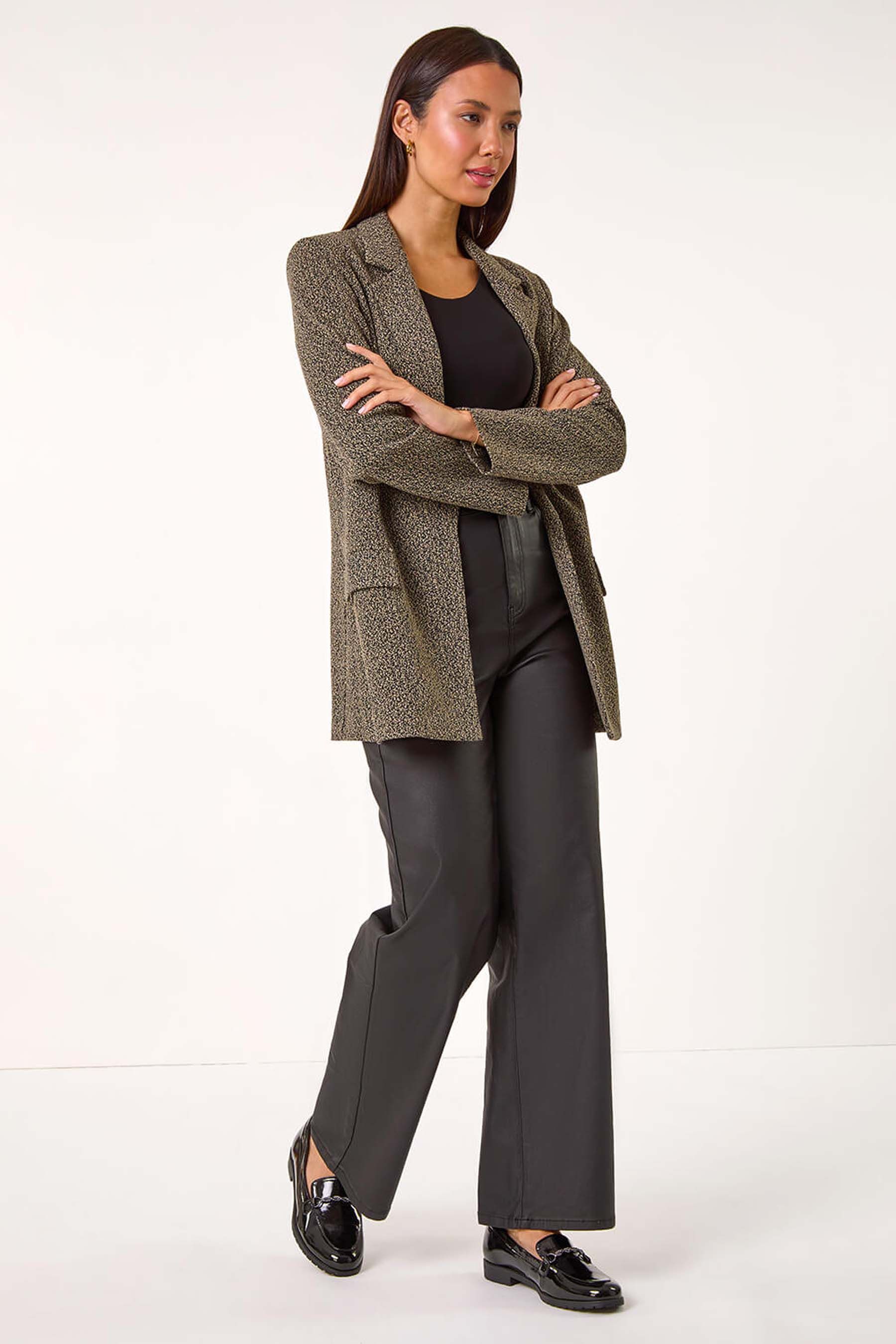Longline jersey blazer sale