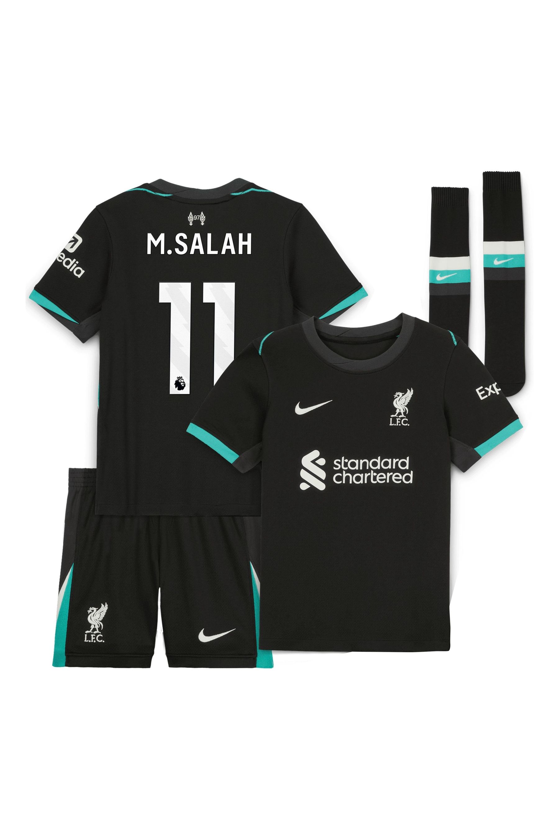 Buy Nike Little Kids Liverpool Away Stadium M.Salah 11 Mini Kit 2024 25 Next Ukraine