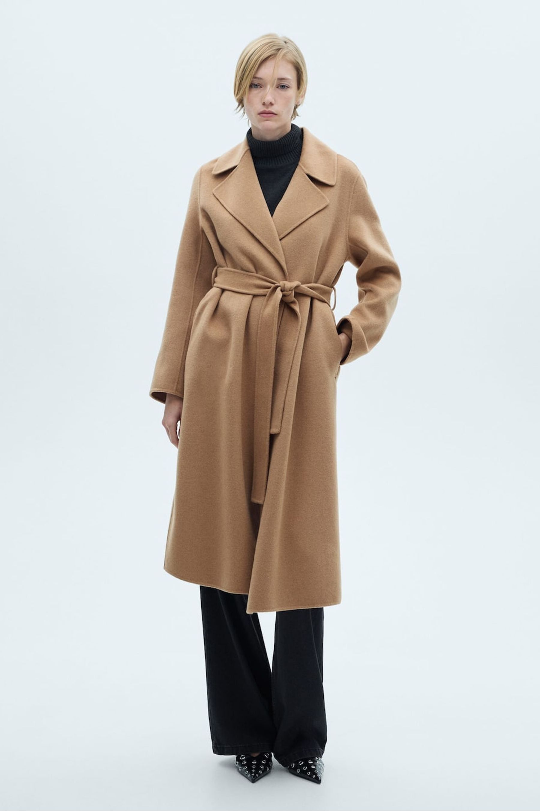 Mango cream coat cheap