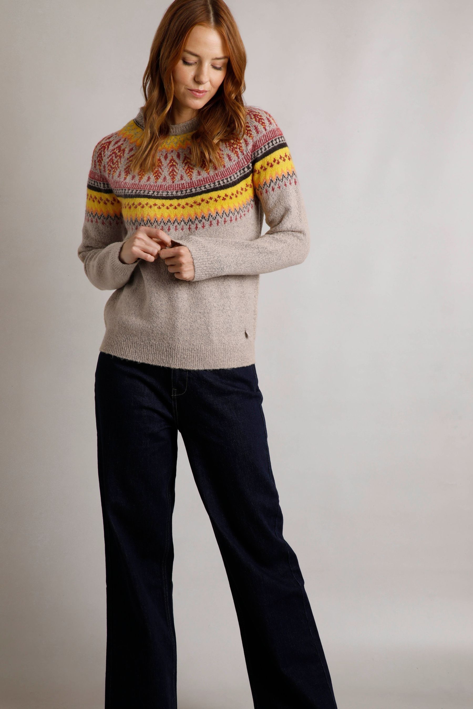 Kaufe Sie Grau Weird Fish Lowell Eco Fair Isle Pullover bei Next Deutschland