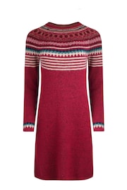 Weird Fish Blakely Eco Fair Isle Knitted Dress - Image 5 of 5