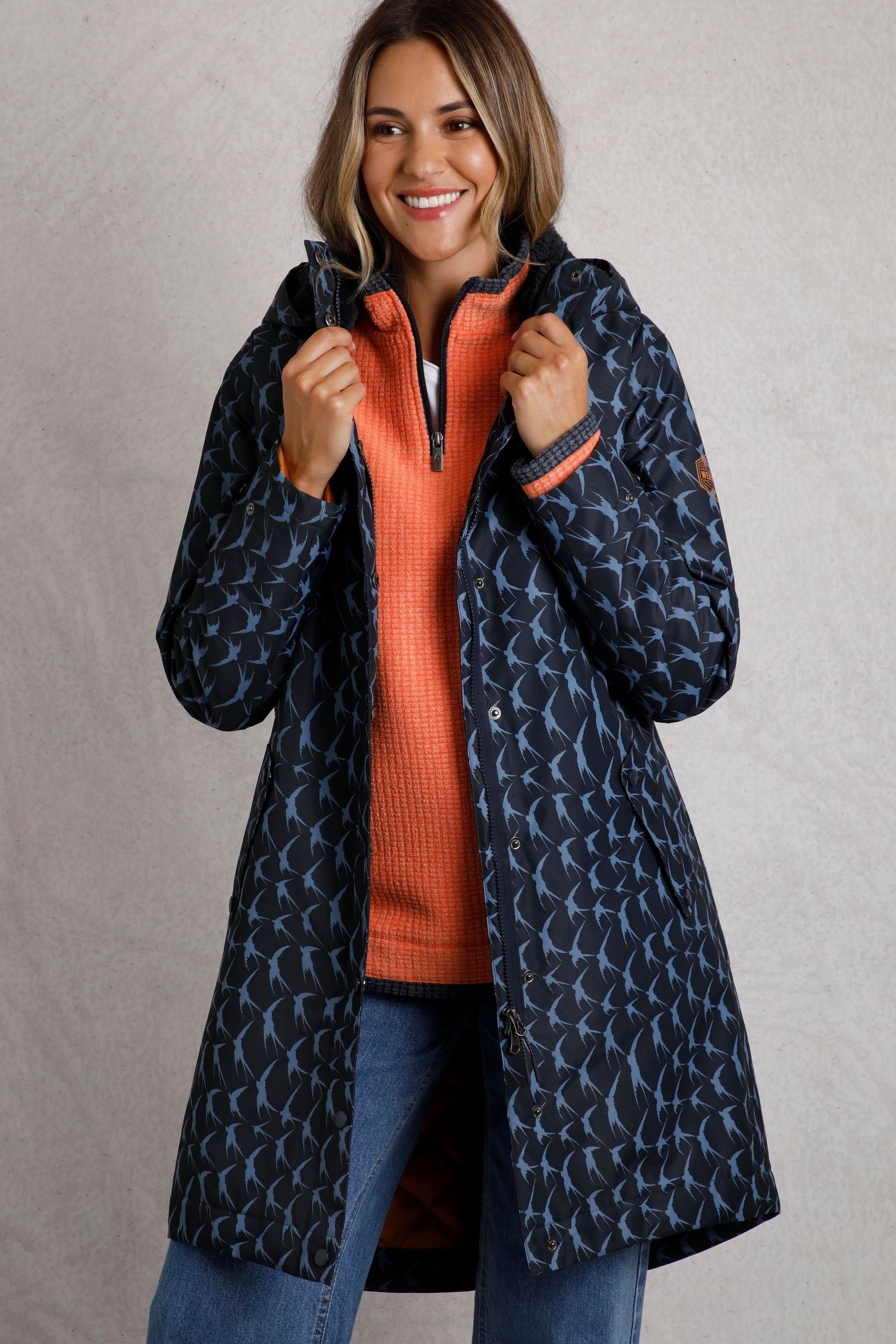 Weird fish waterproof coat top