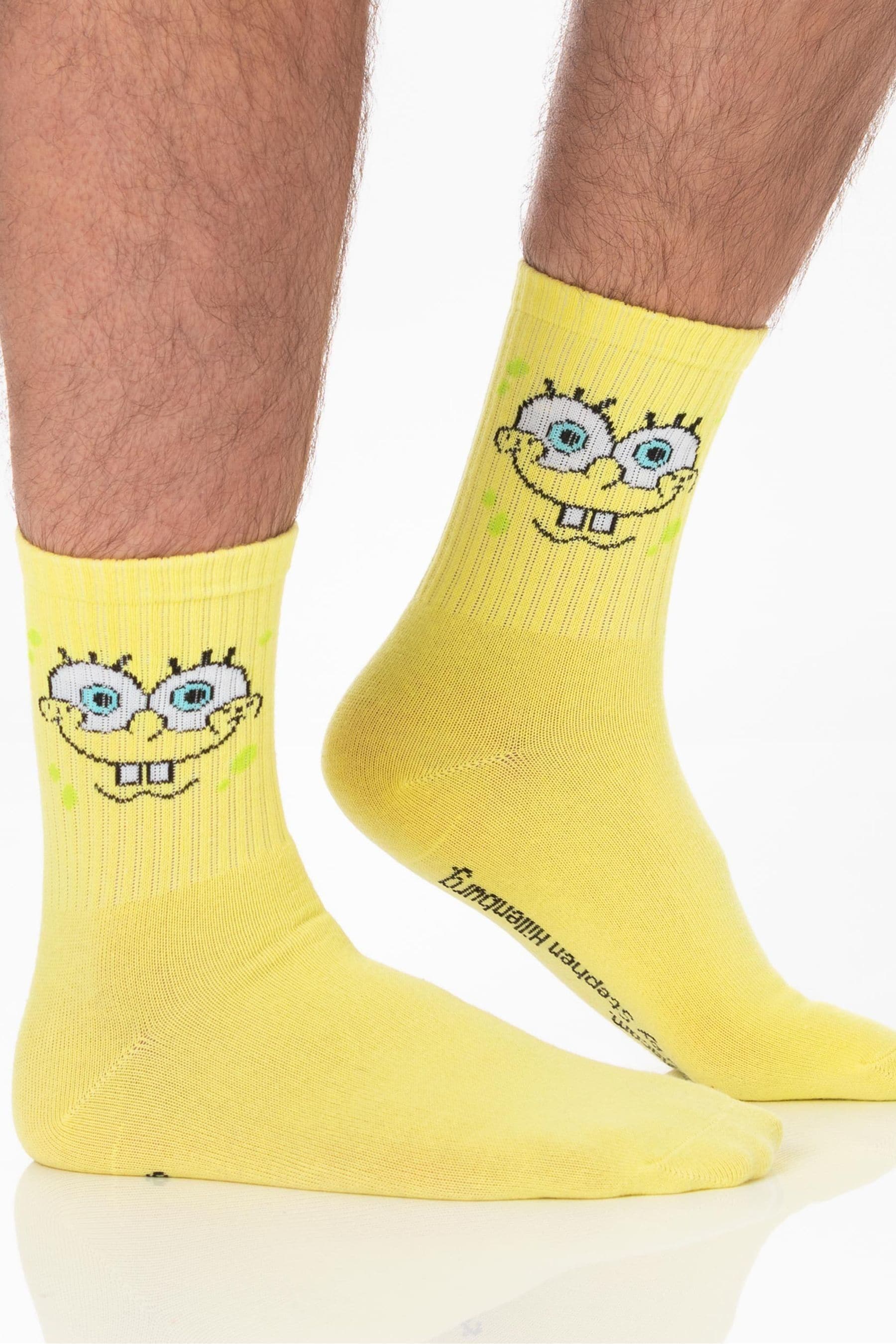 Buy Vanilla Underground Yellow Adults Spongebob Squarepants Socks 5 Pack from the Next UK online shop