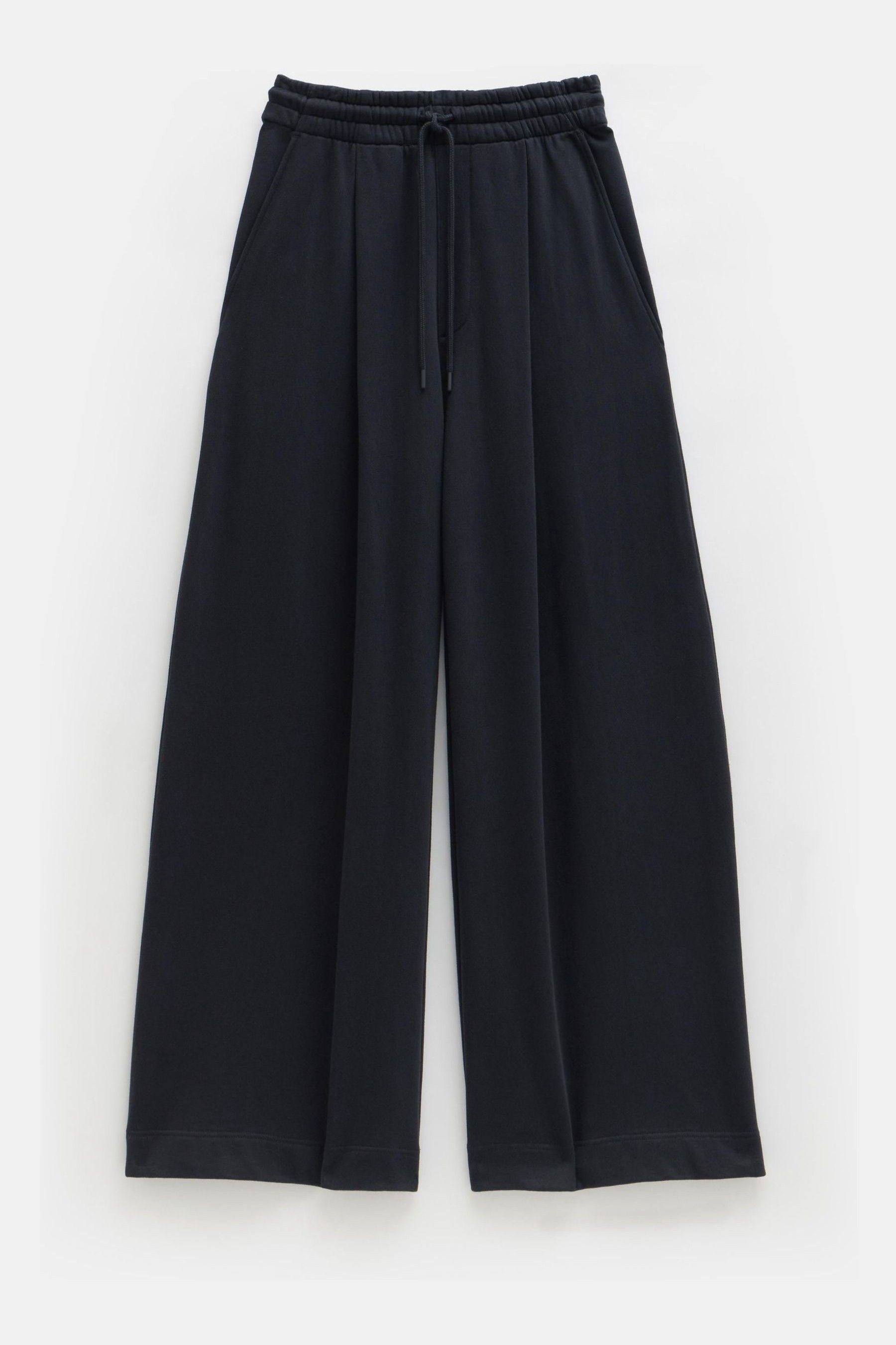 Buy Hush Black 100 Cotton Taylor Wide Leg Joggers from the Next UK online shop