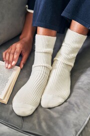 Pure Collection Grey Cashmere Socks - Image 1 of 1