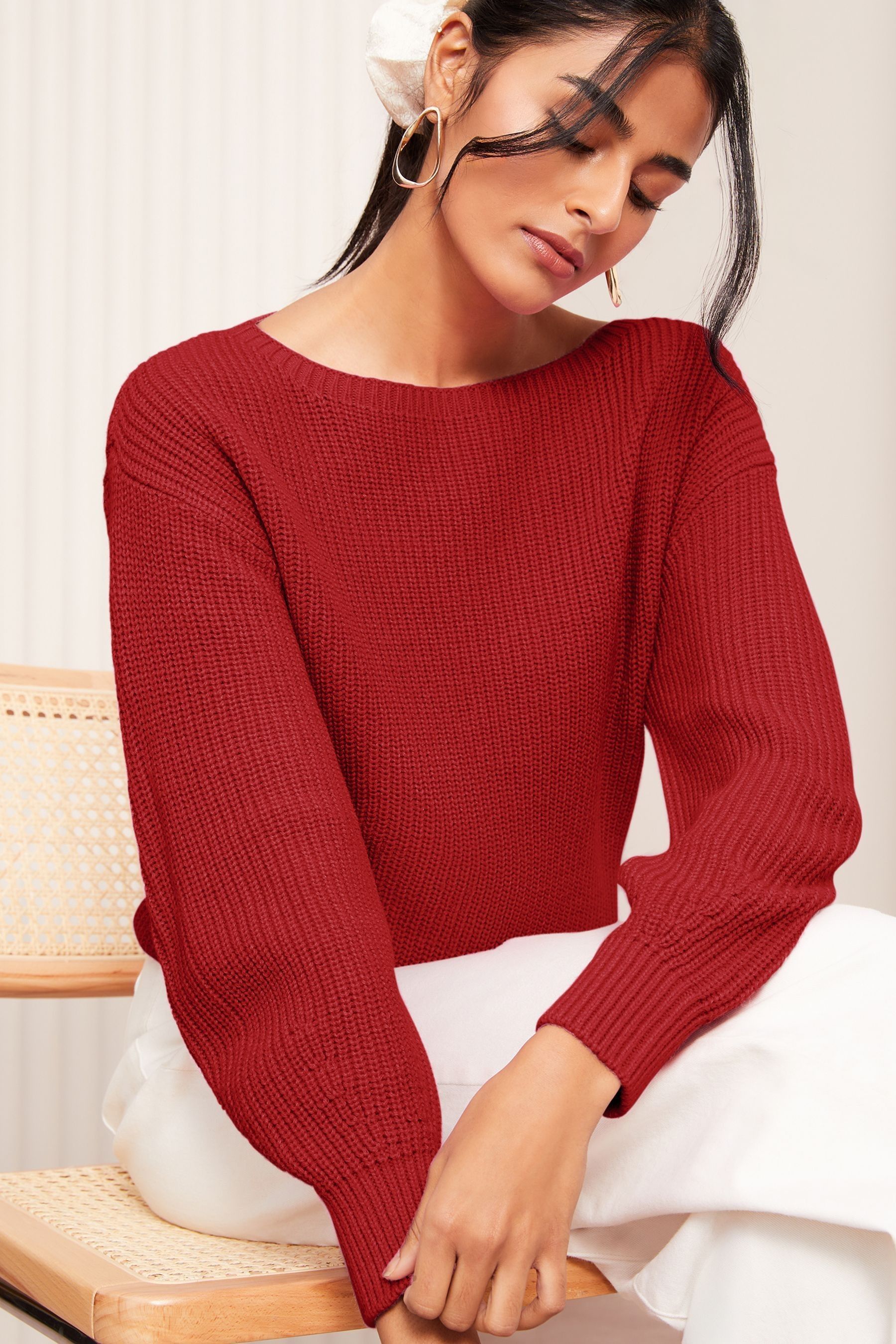 Next off the shoulder jumper sale