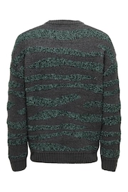 Only & Sons Grey Boucle Texuted Crew Knit Jumper - Image 2 of 2