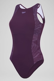 Speedo Purple Shaping LapisNite Swimsuit - Image 6 of 6