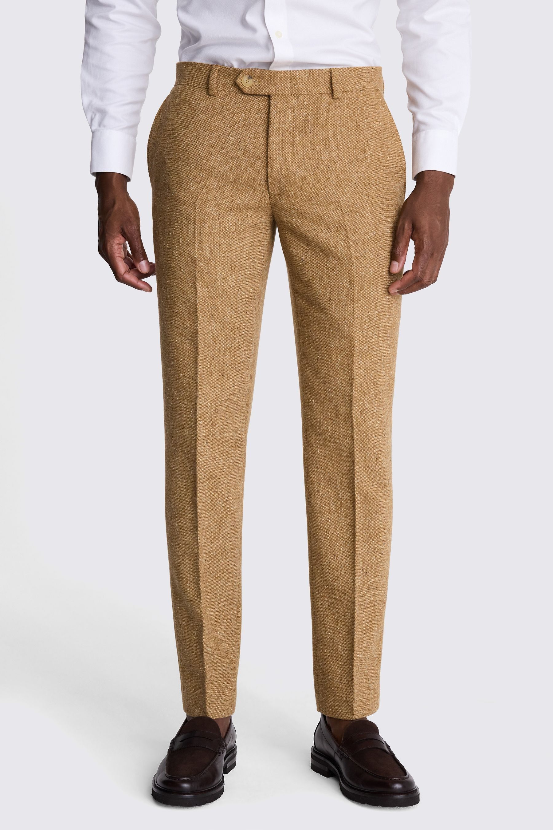 Tweed slim fit trousers online