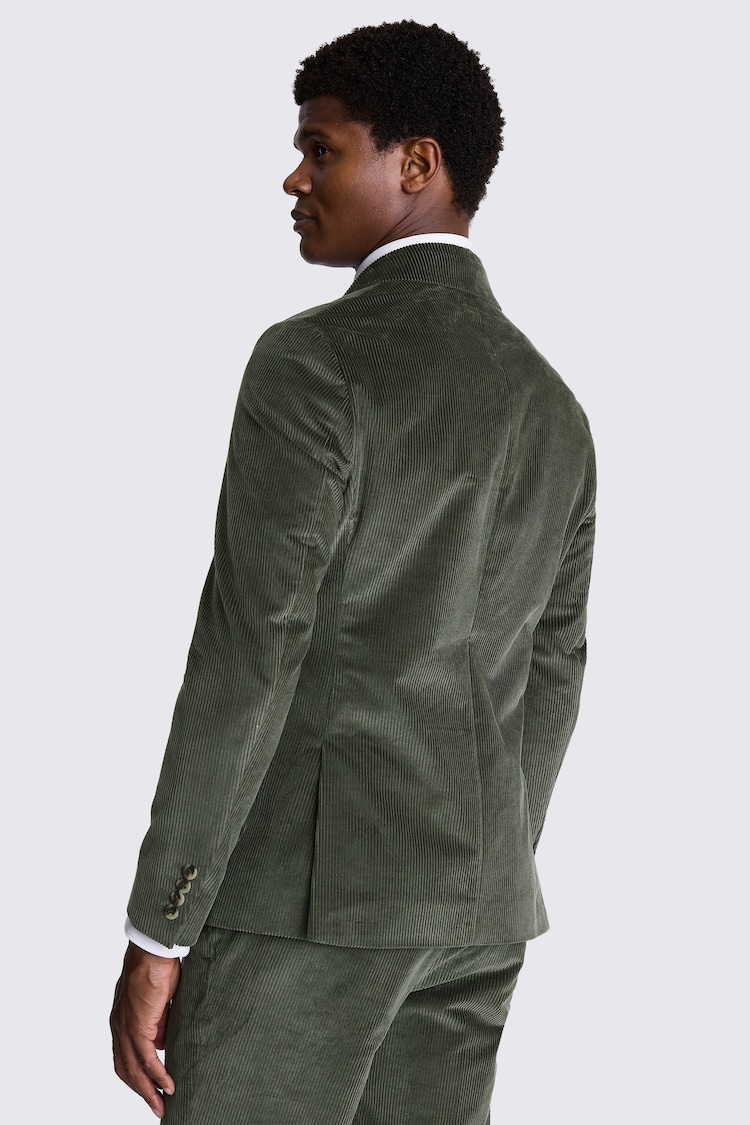 MOSS Green Slim Fit Corduroy Jacket - Image 4 of 4