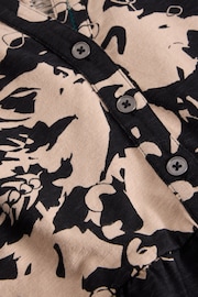 White Stuff Black Nela Printed Shirt Tunic - Image 6 of 6