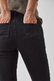 JD Williams Black Magisculpt Straight Leg Jeans - Image 4 of 4