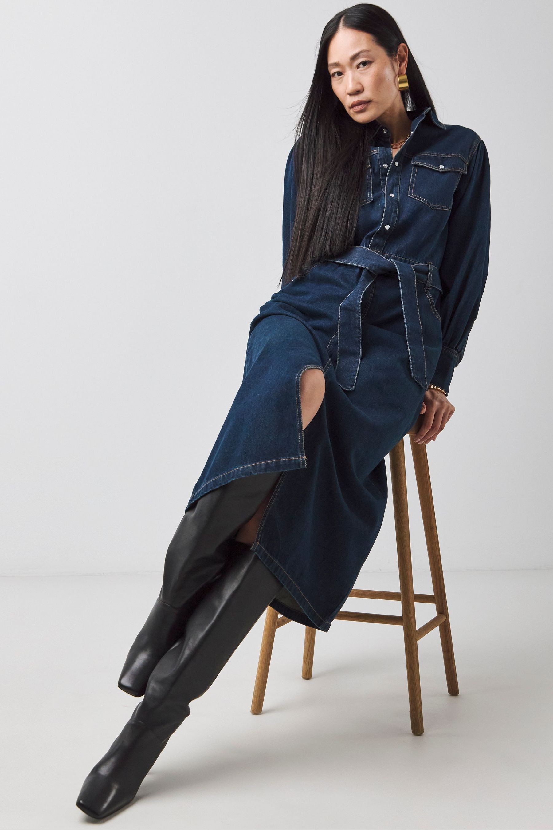 Jd williams denim dress online