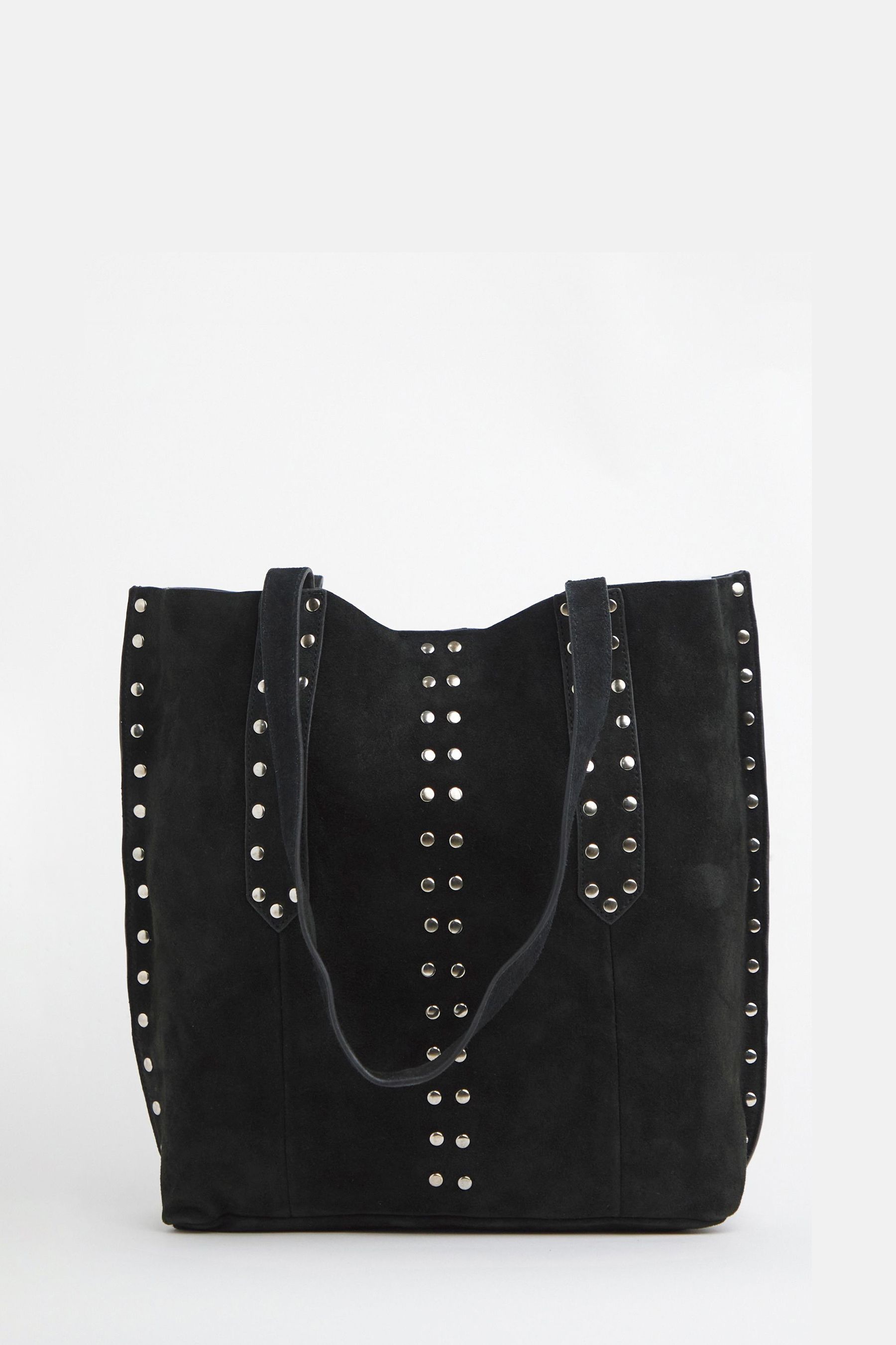 Black suede tote hotsell