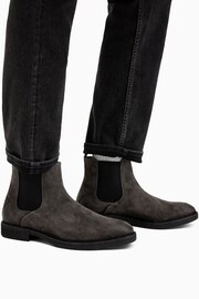 AllSaints Grey Creed Suede Boots - Image 1 of 6