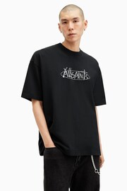 AllSaints Black Sternum Short Sleeve Crew T-Shirt - Image 4 of 8