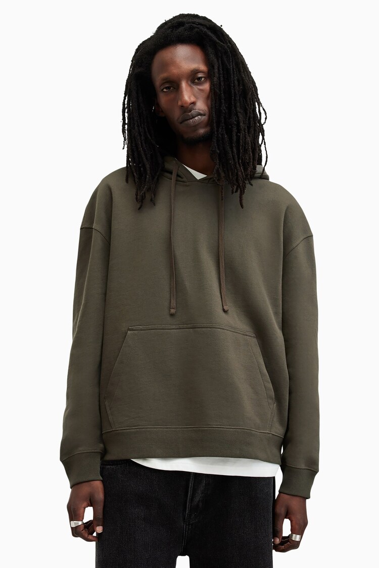 AllSaints Green Patton Oth Hood Sweatshirt - Image 1 of 7