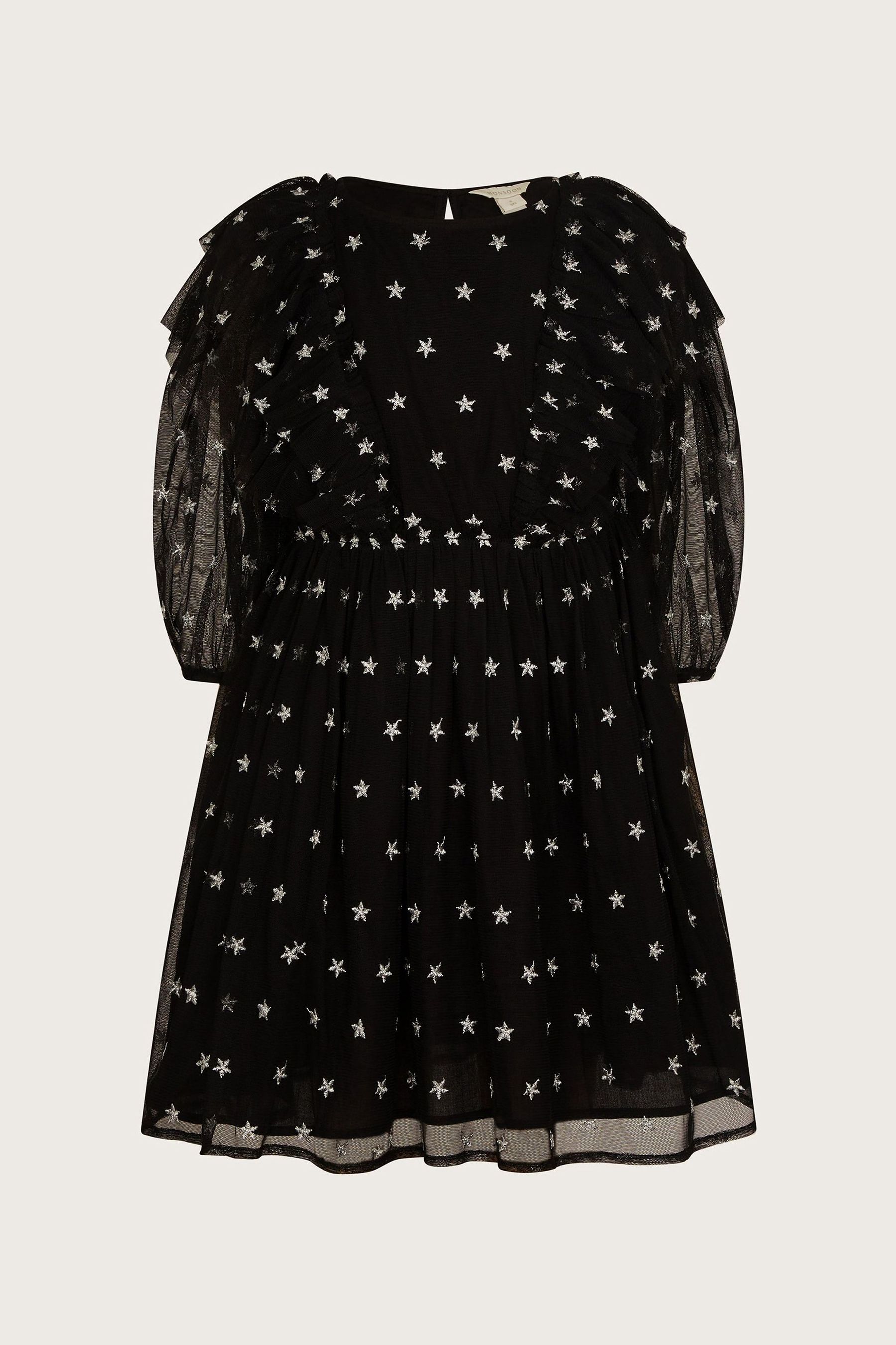Buy Monsoon Black Star Print Tulle Dress from Next Luxembourg