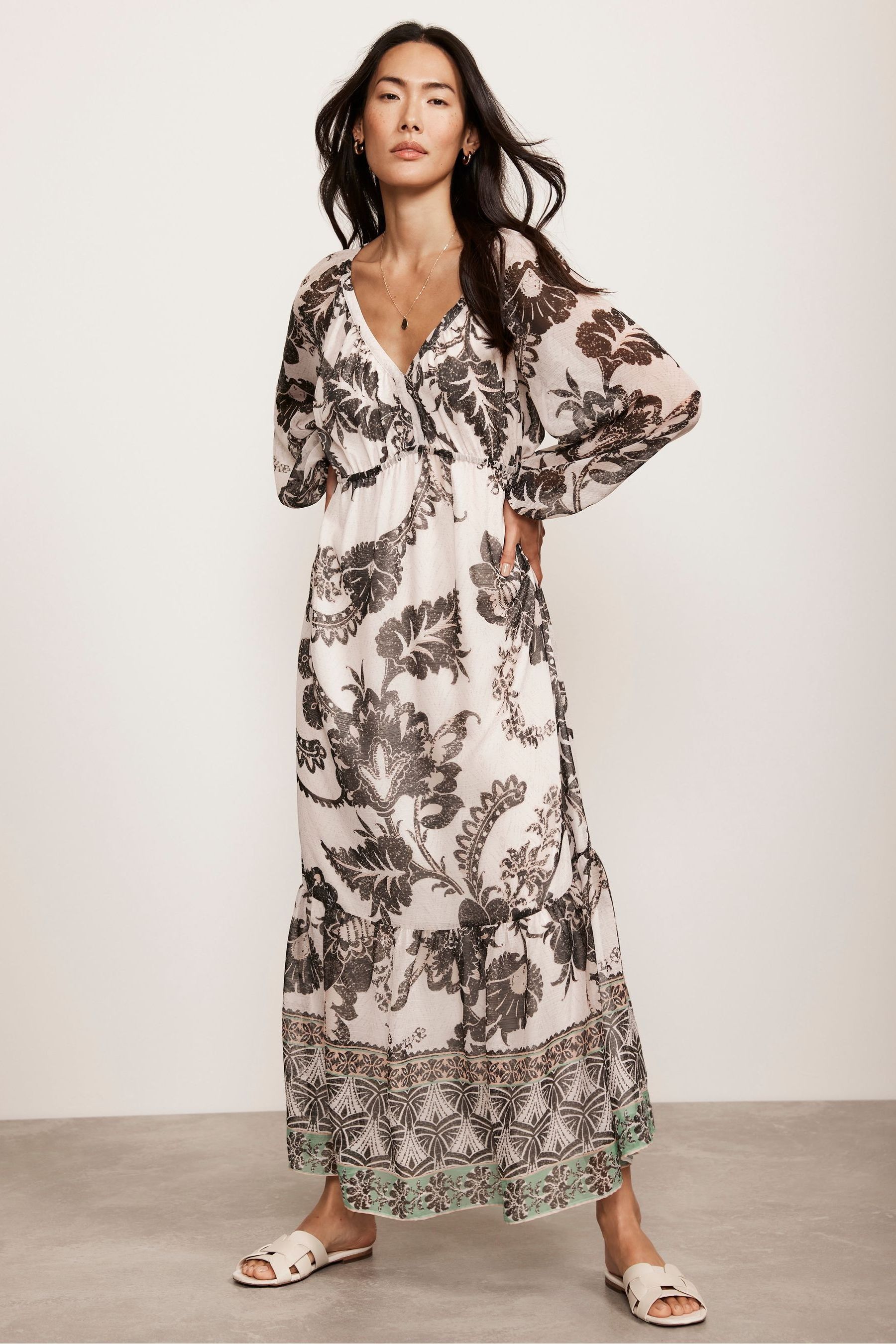 White boho maxi discount