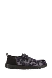 HEYDUDE Wally Funk Hunt Camo Black Shoes - Image 1 of 4