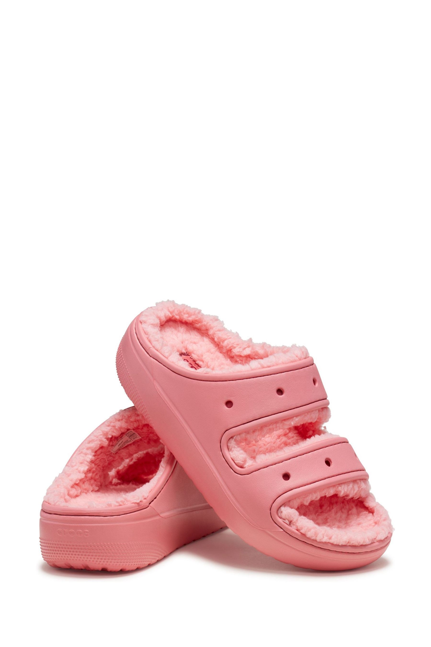 Crocs with fur pink online